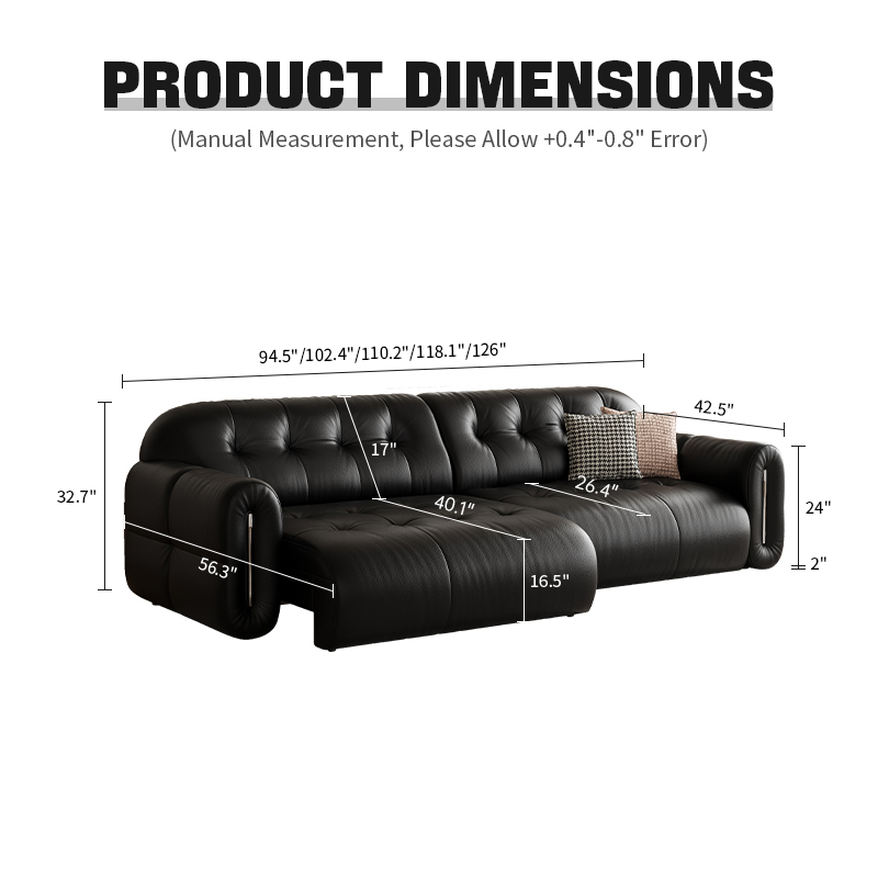 NO.4 KADRIE Brownie Extendable Sofa
