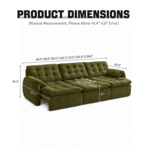 KADRIE Swell Extendable Sofa