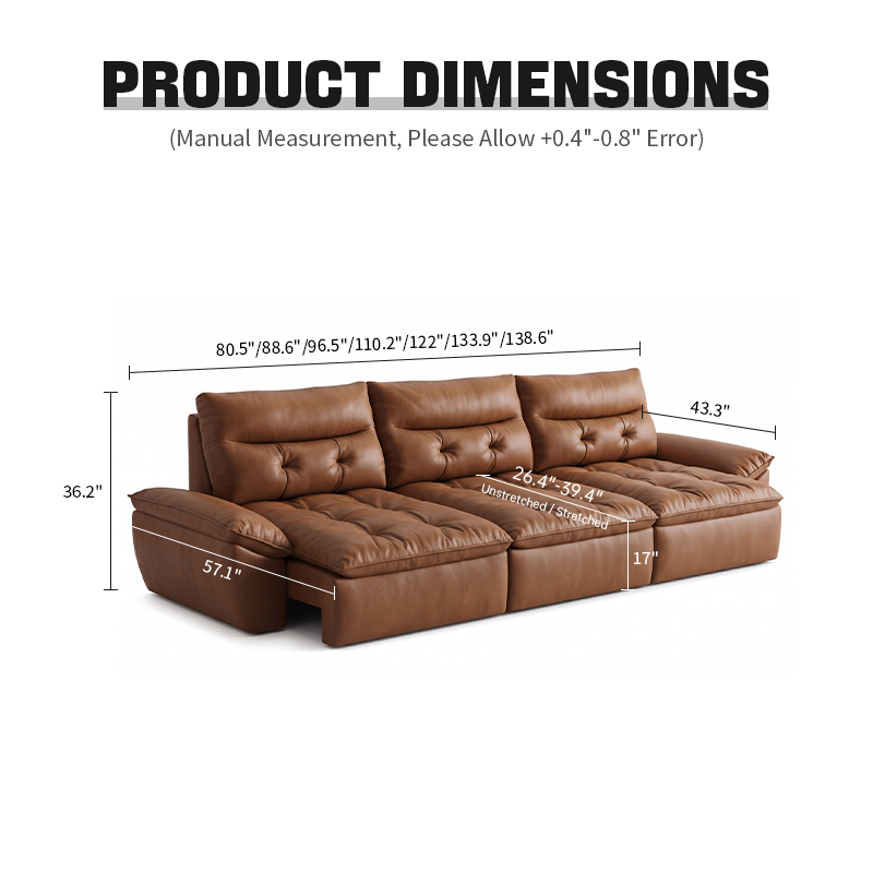 KADRIE Cloud Extendable Sofa
