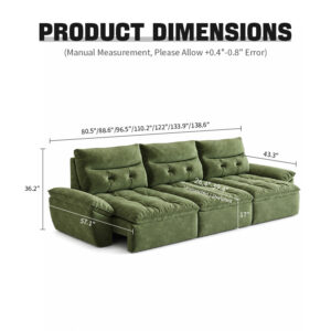 KADRIE Cloud Extendable Sofa