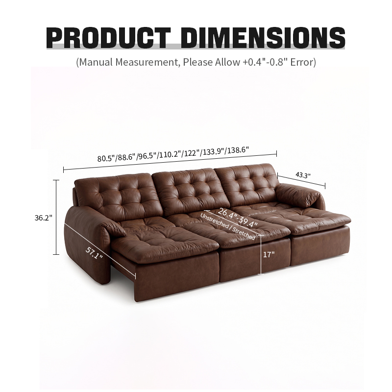 KADRIE Swell Extendable Sofa