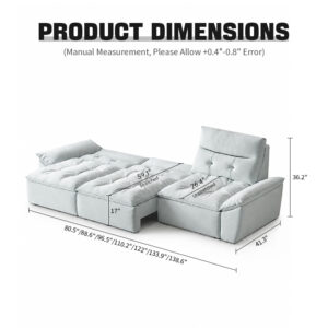 KADRIE Cloud Extendable Sofa