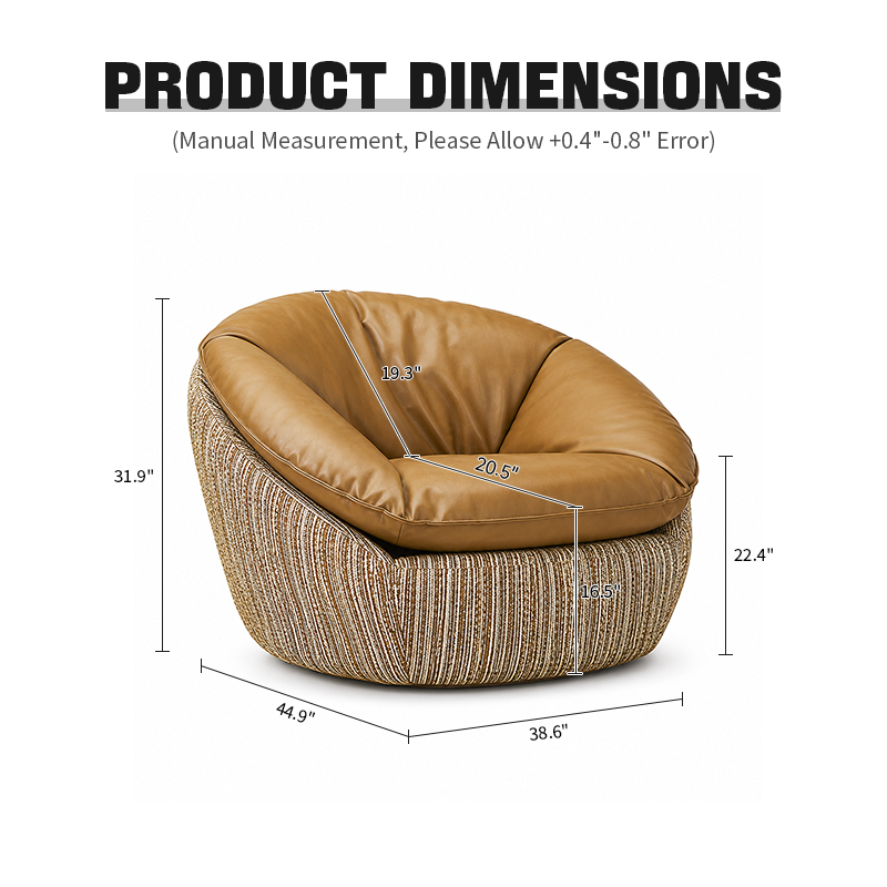 KADRIE Haven 360° Swivel Lounge Chair