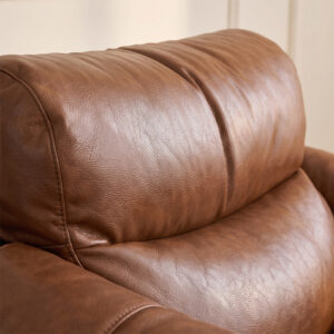 KADRIE Oiled Leather Jersey Island Casual Chair