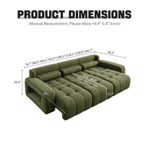 KADRIE Lawrence Extendable Sofa
