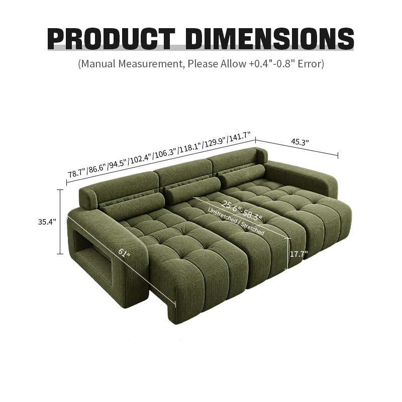 KADRIE Lawrence Extendable Sofa