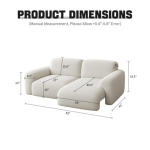 KADRIE Cloud Island Extendable Sofa