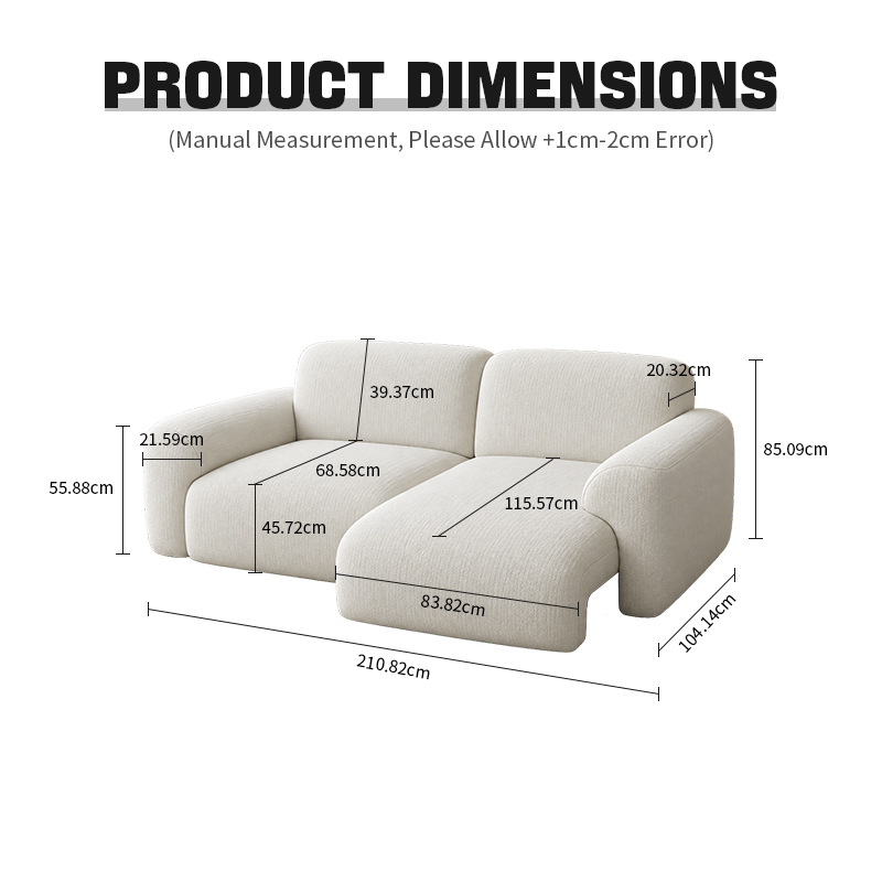 KADRIE Cloud Island Extendable Sofa