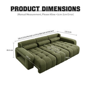 KADRIE Lawrence Extendable Sofa