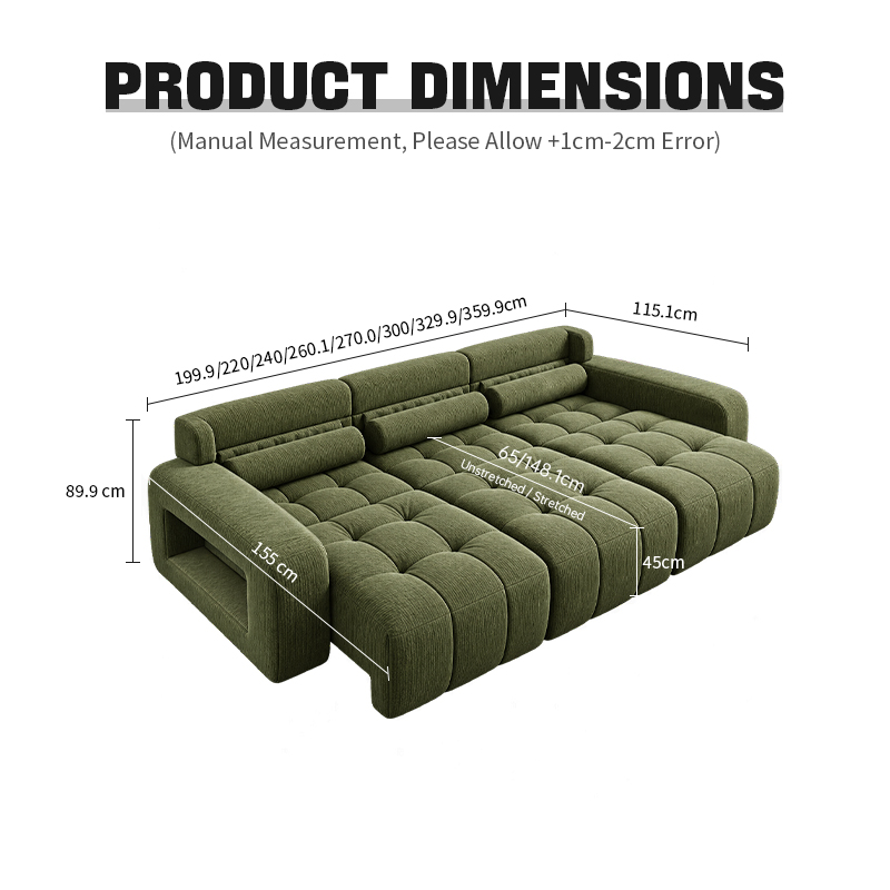KADRIE Lawrence Extendable Sofa
